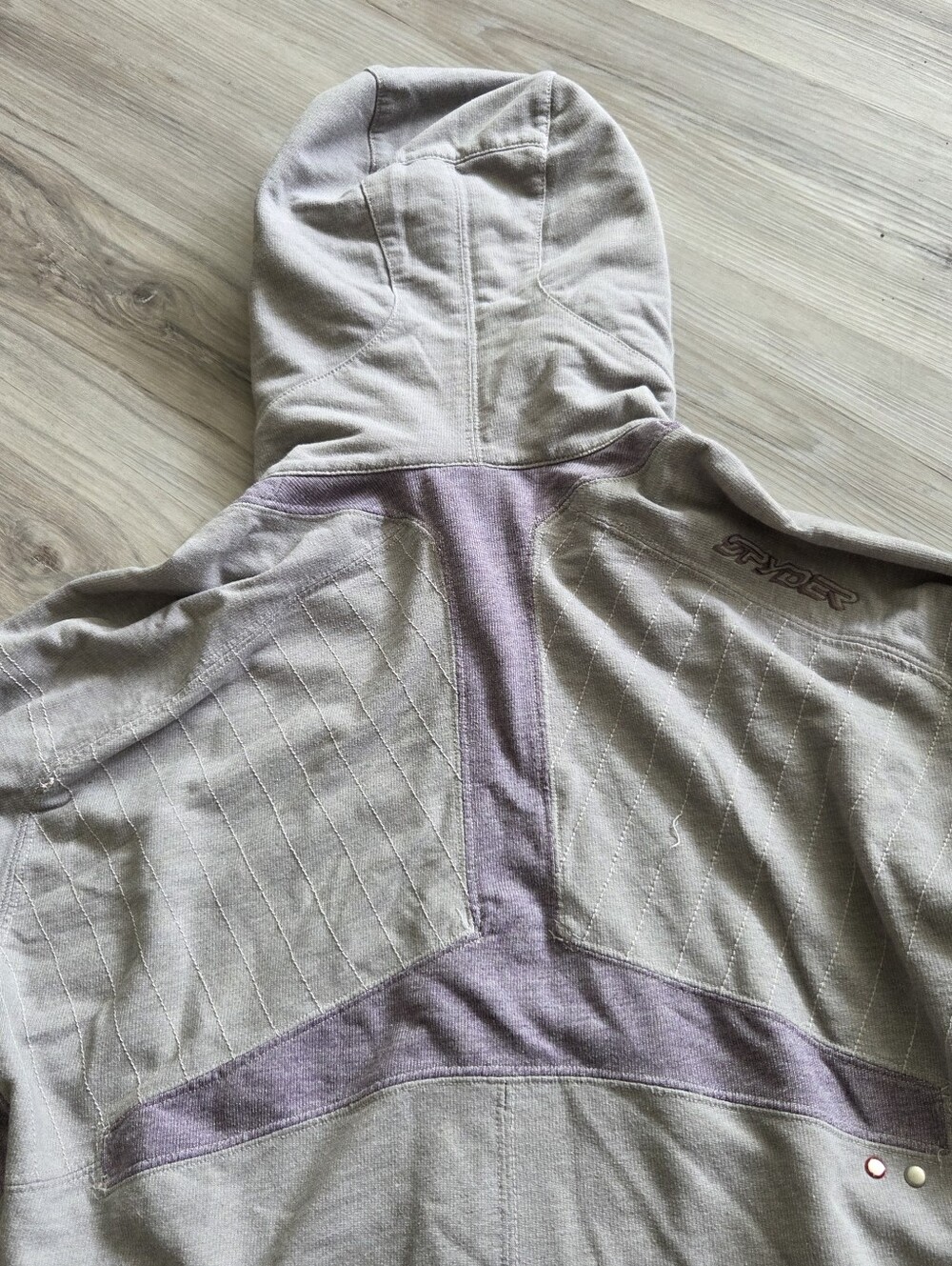 Vintage Y2K Spyder VENOM Full Zip Grunge Skate Hoodie Ski M RARE - Picture 9 of 16
